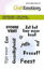 CraftEmotions clearstamps 6x7cm - Tekst Stoere vent - Proost NL