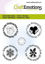 CraftEmotions Clearstamps 6x7cm - Weihnachtstextkreise D