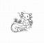Axolotl - stempel - Gummiapan