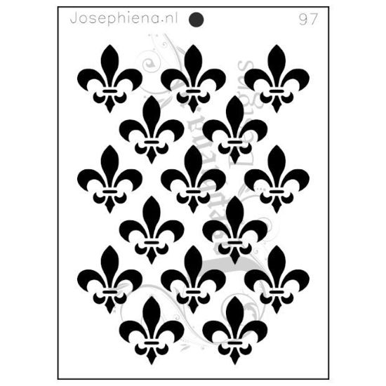 Fleur de lis - Josephiena's stencil A5