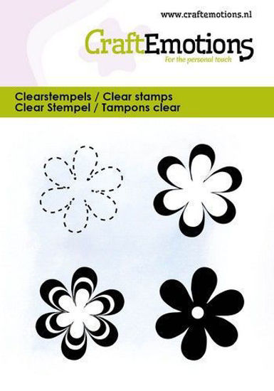 CraftEmotions clearstamps 6x7cm - Diverse bloemen 3