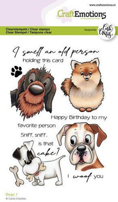 CraftEmotions clearstamps A6 - Dogs 1 Carla Creaties