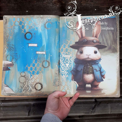 Fantsy is like magic - Art Journale page gemaakt door Josephiena