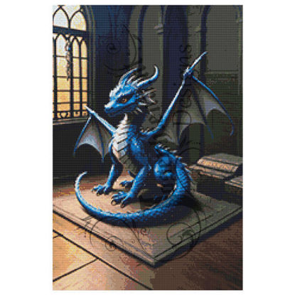 Discover the Magic of Diamond Painting: Dragon in Room