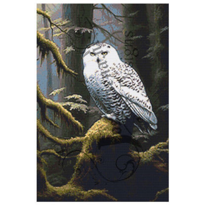 Unveil the Enchantment: Snowy Owl Diamond Painting Awakens Nature's Magic!