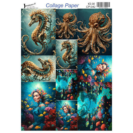 Diep in de zee #7 - Josephiena's collage paper - CP-042