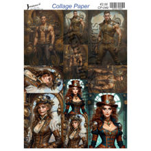 Steampunk people #7 - Josephiena's collage paper - CP-049