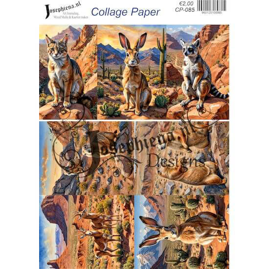 Woestijndieren #11 - Josephiena's collage paper - CP-085