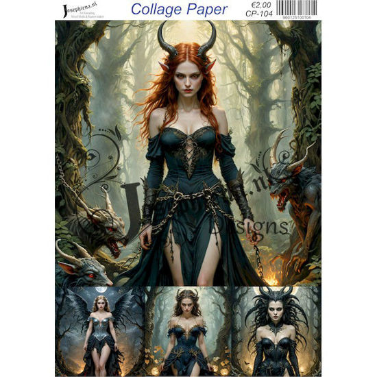 She devil 1 - Josephiena's collage paper - CP-104
