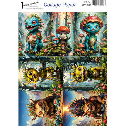 Strawberry monster 10 - Josephiena's collage paper - CP-131