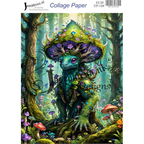 Blue monster 2 - Josephiena's collage paper - CP-134