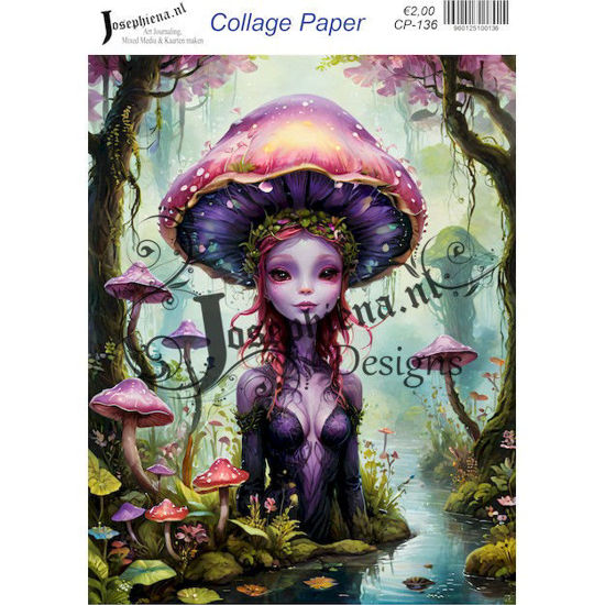 Blue monster 4 - Josephiena's collage paper - CP-136