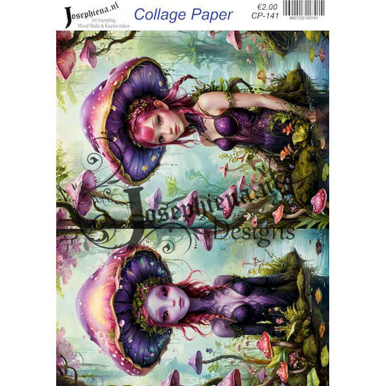 Blue monster 9 - Josephiena's collage paper - CP-141