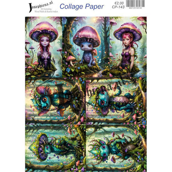 Blue monster 11 - Josephiena's collage paper - CP-143