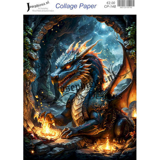 Phoenix wolf 4 - Josephiena's collage paper - CP-148