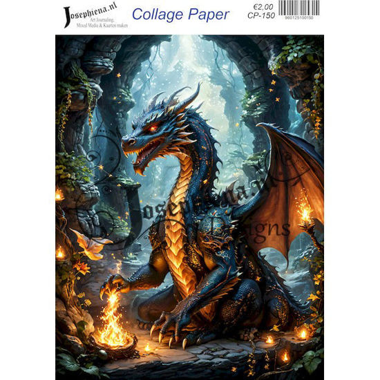 Phoenix wolf 6 - Josephiena's collage paper - CP-150