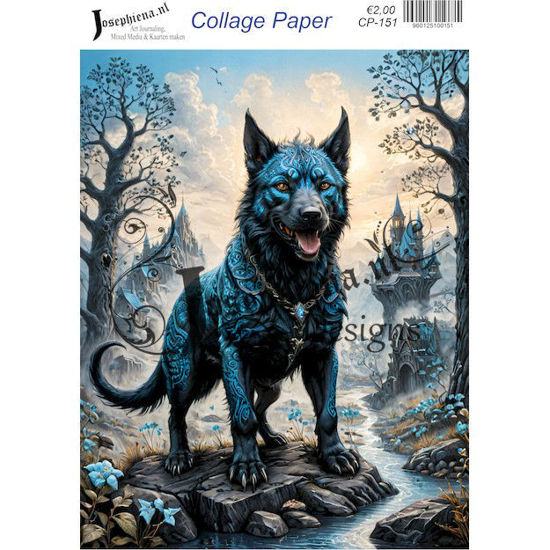 Phoenix wolf 7 - Josephiena's collage paper - CP-151