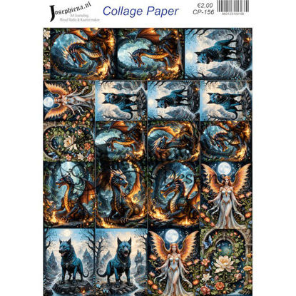 Phoenix wolf 12 - Josephiena's collage paper - CP-156