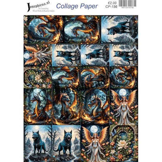 Phoenix wolf 12 - Josephiena's collage paper - CP-156