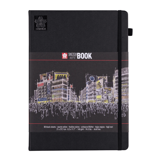 Sakura Sketchbook  21x29,7 cm 140gr 80 sheets Black