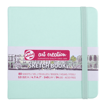 TAC Sketchbook 12x12 cm 140 gr 80 sheets Mint green